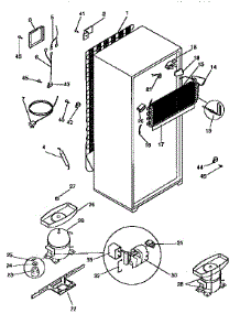 Unit Parts parts for Kenmore Refrigerator 253.9366787 (2539366787, 253 9366787) from AppliancePartsPros.com