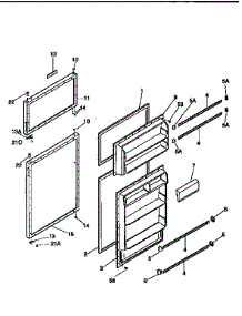 Doors parts for Kenmore Refrigerator 253.9368000 (2539368000, 253 9368000) from AppliancePartsPros.com