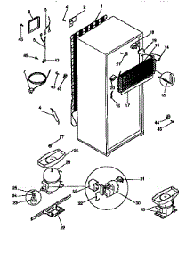Unit Parts parts for Kenmore Refrigerator 253.9368001 (2539368001, 253 9368001) from AppliancePartsPros.com