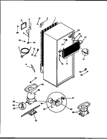 Unit Parts parts for Kenmore Refrigerator 253.9368012 (2539368012, 253 9368012) from AppliancePartsPros.com