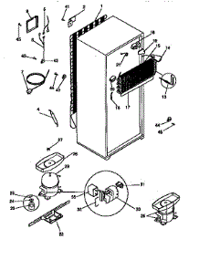 Unit Parts parts for Kenmore Refrigerator 253.9368081 (2539368081, 253 9368081) from AppliancePartsPros.com