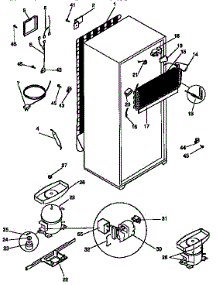 Unit Parts parts for Kenmore Refrigerator 253.9368082 (2539368082, 253 9368082) from AppliancePartsPros.com