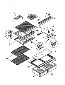 Liner parts for Kenmore Refrigerator 253.9368090 (2539368090, 253 9368090) from AppliancePartsPros.com