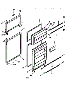 Doors parts for Kenmore Refrigerator 253.9368092 (2539368092, 253 9368092) from AppliancePartsPros.com