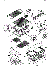 Liner parts for Kenmore Refrigerator 253.9368400 (2539368400, 253 9368400) from AppliancePartsPros.com