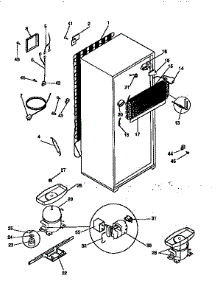Unit Parts parts for Kenmore Refrigerator 253.9368441 (2539368441, 253 9368441) from AppliancePartsPros.com