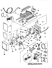 Icemaker parts for Kenmore Refrigerator 253.9368701 (2539368701, 253 9368701) from AppliancePartsPros.com