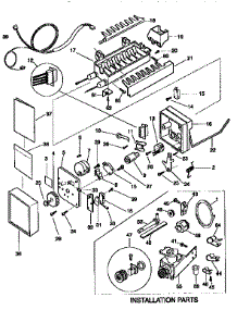 Icemaker parts for Kenmore Refrigerator 253.9368702 (2539368702, 253 9368702) from AppliancePartsPros.com
