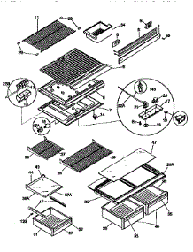 Shelves And Accessories parts for Kenmore Refrigerator 253.9368702 (2539368702, 253 9368702) from AppliancePartsPros.com