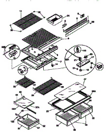 Shelves And Accessories parts for Kenmore Refrigerator 253.9368703 (2539368703, 253 9368703) from AppliancePartsPros.com