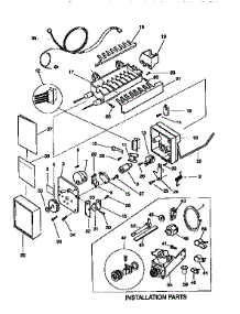 Icemaker parts for Kenmore Refrigerator 253.9368720 (2539368720, 253 9368720) from AppliancePartsPros.com