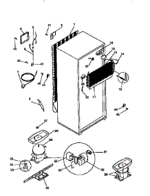 Unit Parts parts for Kenmore Refrigerator 253.9368720 (2539368720, 253 9368720) from AppliancePartsPros.com