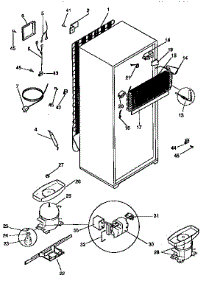 Unit Parts parts for Kenmore Refrigerator 253.9368722 (2539368722, 253 9368722) from AppliancePartsPros.com