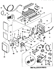 Icemaker parts for Kenmore Refrigerator 253.9368741 (2539368741, 253 9368741) from AppliancePartsPros.com