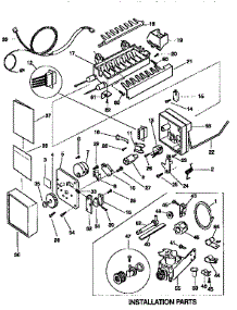 Icemaker parts for Kenmore Refrigerator 253.9368742 (2539368742, 253 9368742) from AppliancePartsPros.com