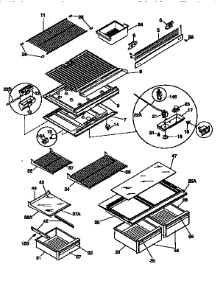 Shelves And Accessories parts for Kenmore Refrigerator 253.9368743 (2539368743, 253 9368743) from AppliancePartsPros.com