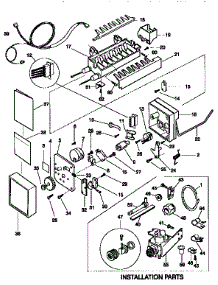 Installation Parts And Mold-Ice Maker Assembly parts for Kenmore Refrigerator 253.9368782 (2539368782, 253 9368782) from AppliancePartsPros.com