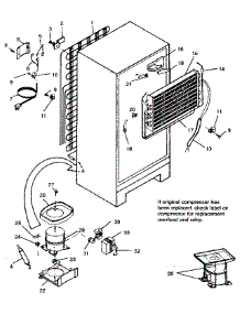 Unit Parts parts for Kenmore Refrigerator 253.9600194 (2539600194, 253 9600194) from AppliancePartsPros.com