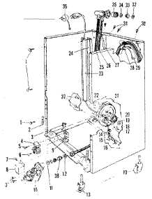 Frame Details parts for Kenmore Dishwasher 587.71500 (58771500, 587 71500) from AppliancePartsPros.com