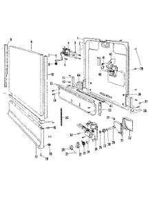 Door & Access Panel Details parts for Kenmore Dishwasher 587.71500 (58771500, 587 71500) from AppliancePartsPros.com