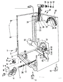 Frame Details parts for Kenmore Dishwasher 587.71501 (58771501, 587 71501) from AppliancePartsPros.com