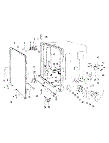 Tub Details parts for Kenmore Dishwasher 587.71520 (58771520, 587 71520) from AppliancePartsPros.com