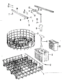 Rack Assemblies parts for Kenmore Dishwasher 587.71520 (58771520, 587 71520) from AppliancePartsPros.com