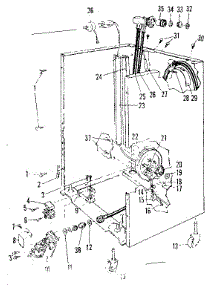Frame Details parts for Kenmore Dishwasher 587.71520 (58771520, 587 71520) from AppliancePartsPros.com