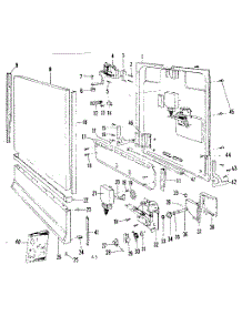 Door & Access Panel Details parts for Kenmore Dishwasher 587.71520 (58771520, 587 71520) from AppliancePartsPros.com