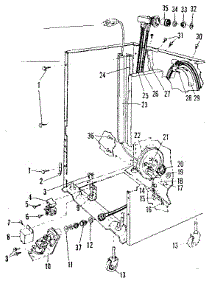 Frame Details parts for Kenmore Dishwasher 587.71521 (58771521, 587 71521) from AppliancePartsPros.com