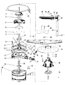 Motor, Heater & Spray Arm Details parts for Kenmore Dishwasher 587.71521 (58771521, 587 71521) from AppliancePartsPros.com