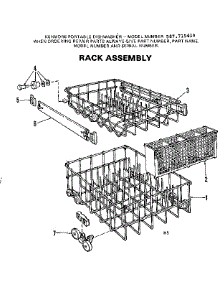 Rack Assemblies parts for Kenmore Dishwasher 587.715410 (587715410, 587 715410) from AppliancePartsPros.com