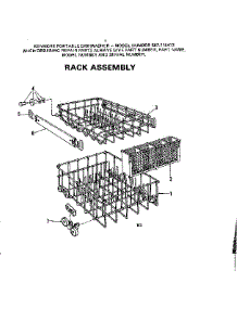 Rack Assembly parts for Kenmore Dishwasher 587.715413 (587715413, 587 715413) from AppliancePartsPros.com