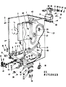 Frame Details parts for Kenmore Dishwasher 587.715413 (587715413, 587 715413) from AppliancePartsPros.com