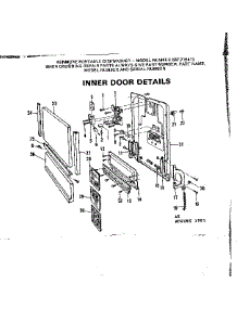 Inner Door Details parts for Kenmore Dishwasher 587.715413 (587715413, 587 715413) from AppliancePartsPros.com