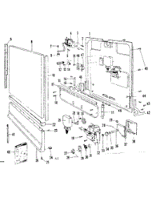Door & Access Panel Details parts for Kenmore Dishwasher 587.71550 (58771550, 587 71550) from AppliancePartsPros.com
