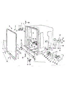 Tub Details parts for Kenmore Dishwasher 587.71550 (58771550, 587 71550) from AppliancePartsPros.com