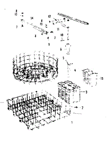 Rack Assemblies parts for Kenmore Dishwasher 587.71550 (58771550, 587 71550) from AppliancePartsPros.com