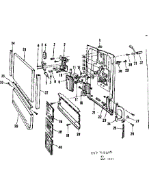 Door parts for Kenmore Dishwasher 587.715610 (587715610, 587 715610) from AppliancePartsPros.com