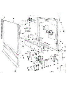 Door And Access Panel Details parts for Kenmore Dishwasher 587.716000 (587716000, 587 716000) from AppliancePartsPros.com