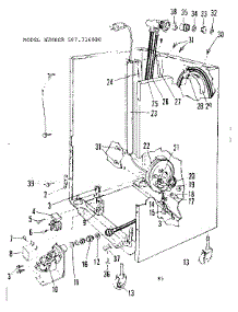 Frame Details parts for Kenmore Dishwasher 587.716000 (587716000, 587 716000) from AppliancePartsPros.com