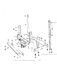 Frame Details parts for Kenmore Dishwasher 587.71620 (58771620, 587 71620) from AppliancePartsPros.com