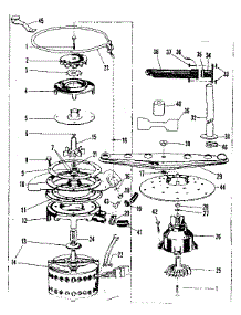 Motor-Heater & Spray Arm Details parts for Kenmore Dishwasher 587.71620 (58771620, 587 71620) from AppliancePartsPros.com