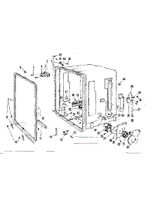 Tub Details parts for Kenmore Dishwasher 587.71620 (58771620, 587 71620) from AppliancePartsPros.com