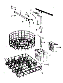Rack Assemblies parts for Kenmore Dishwasher 587.71630 (58771630, 587 71630) from AppliancePartsPros.com