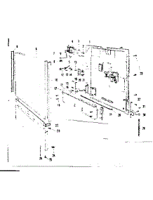Door Details parts for Kenmore Dishwasher 587.71630 (58771630, 587 71630) from AppliancePartsPros.com