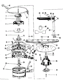 Motor, Heater, And Spray Arm Details parts for Kenmore Dishwasher 587.71630 (58771630, 587 71630) from AppliancePartsPros.com