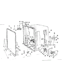 Tub Details parts for Kenmore Dishwasher 587.71630 (58771630, 587 71630) from AppliancePartsPros.com