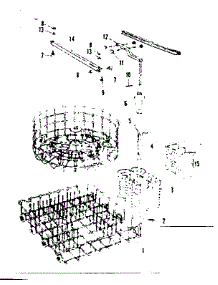 Rack Assemblies parts for Kenmore Dishwasher 587.71641 (58771641, 587 71641) from AppliancePartsPros.com