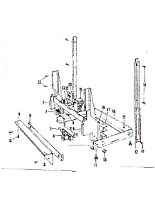 Frame Details parts for Kenmore Dishwasher 587.71641 (58771641, 587 71641) from AppliancePartsPros.com
